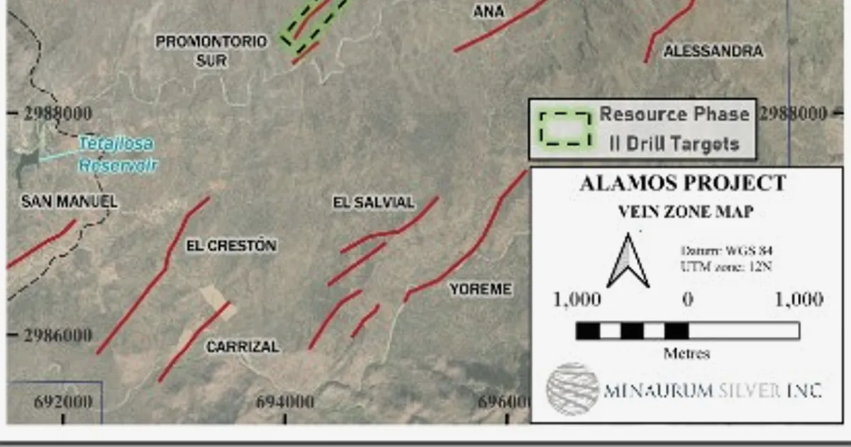 Minaurum Drills High-Grade Silver at Alamos Project: 882 g/t AgEq Over 3.20 m