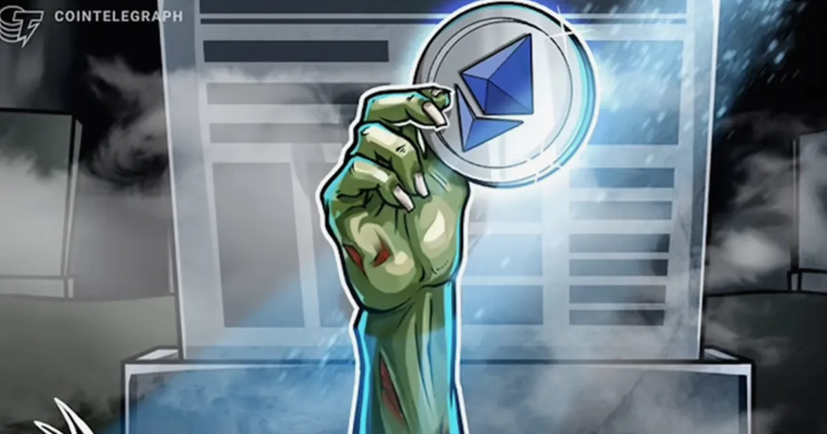 Baleia Ethereum que shortou crash de out 2025 abre short de US$ 19,7 mi