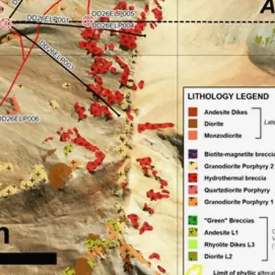 Kobrea xác nhận hệ thống porphyry đồng-vàng-molypden tại dự án El Perdido ở Argentina