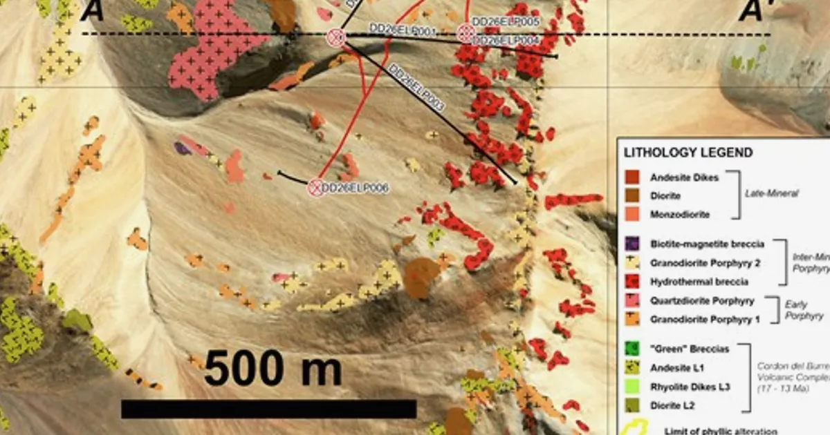 Kobrea Confirms Copper-Gold-Molybdenum Porphyry System at El Perdido Project in Argentina
