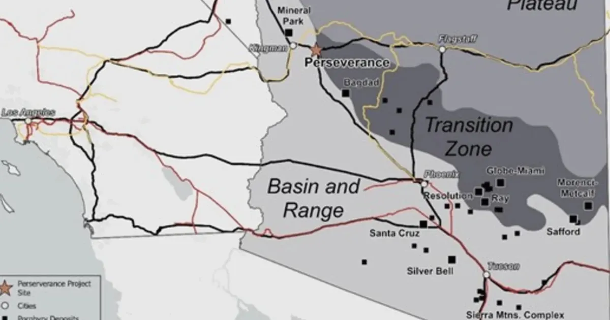 Cordoba Minerals Plans 2026 Drilling at Perseverance Copper Project in Arizona