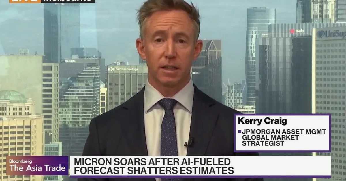 JPMorgan Strategist Warns on AI Valuations After Micron Forecast