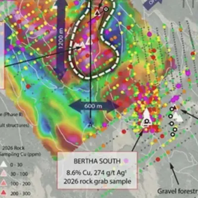Torr Metals Starts 6,000m Drill Program at Bertha North After 2.4% Copper Hits