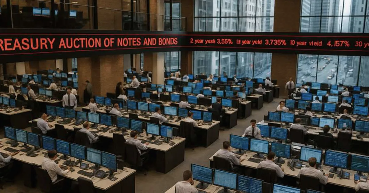 US Treasury sells $44B of 7-year notes at 4.26% yield, demand mixed