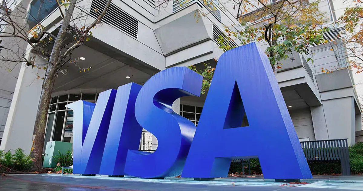 USDC widens stablecoin volume lead over Tether in H1 2026, Visa data shows