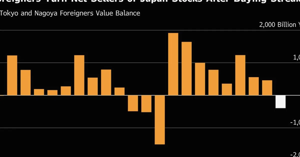 Les investisseurs étrangers vendent des actions japonaises, craintes de bulle IA