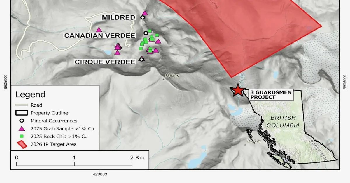 GoldHaven Starts IP Survey After High-Grade Copper Finds at Three Guardsmen