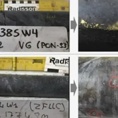 Radisson reporta resultado récord de 1.604 g/t de oro en proyecto O'Brien en Quebec