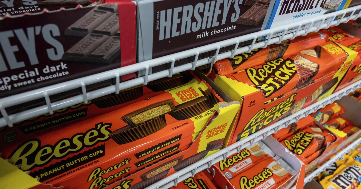 Ação da Hershey mostra sinais de recuperação após dois meses de queda