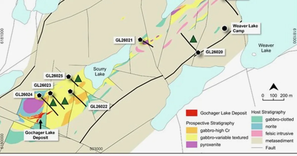 Fathom Nickel Starts Summer Drill Program at Gochager Lake