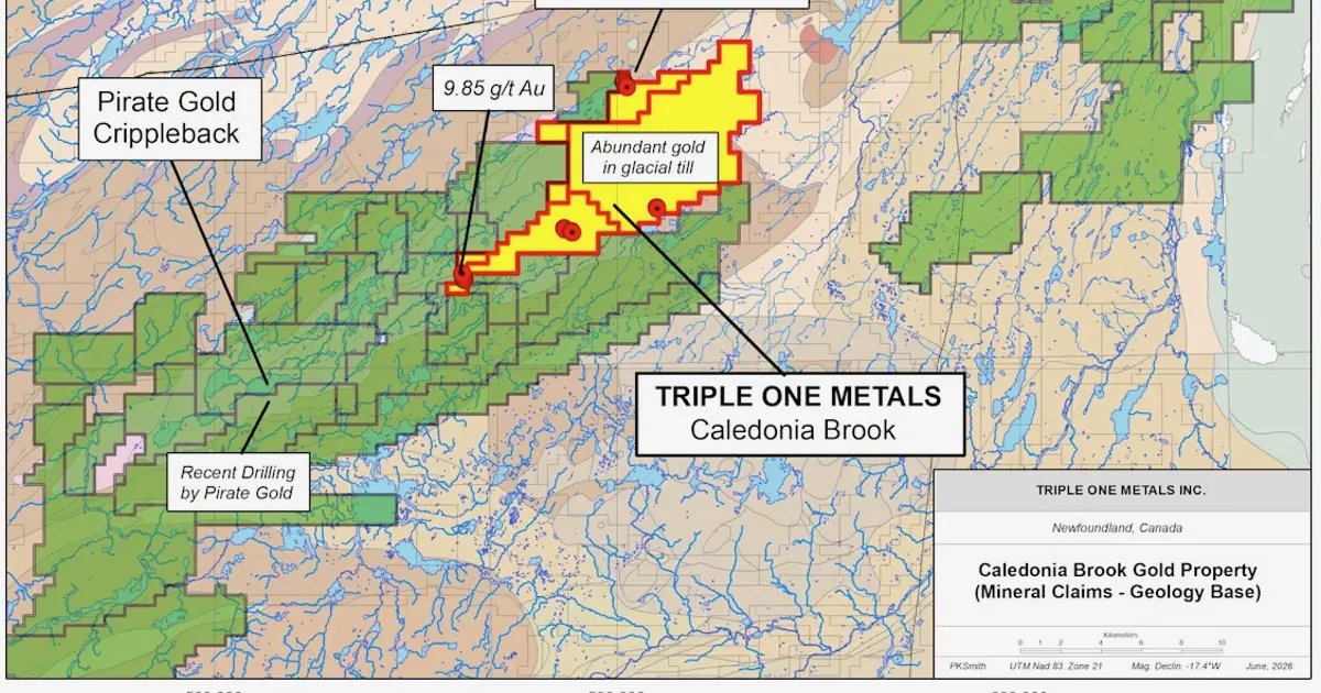 Triple One Metals Congratulates Pirate Gold on Crippleback Discovery