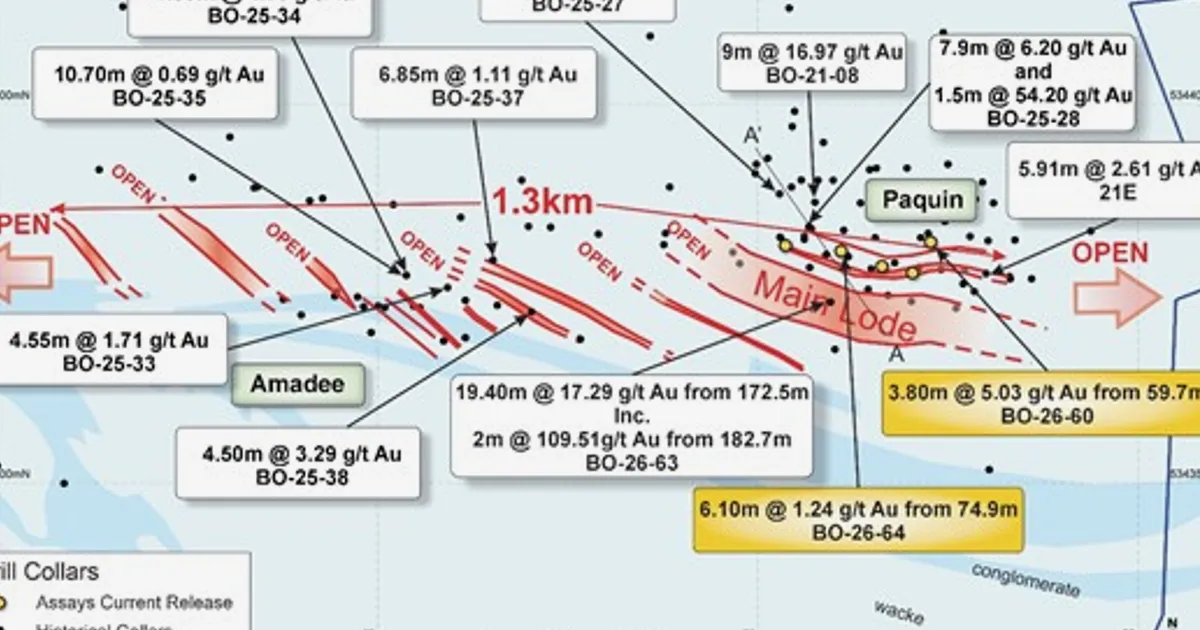 Olympio Resumes Drilling at Bousquet Gold Project After Earning 51% Stake