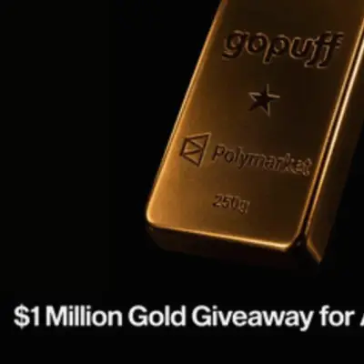 Gopuff y Polymarket regalan 1 millón de dólares en lingotes de oro por el 250 aniversario de EE.UU.