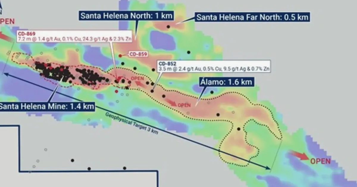 Meridian Discovers Second Gold-Silver and Zinc-Lead VMS Layer at Santa Helena