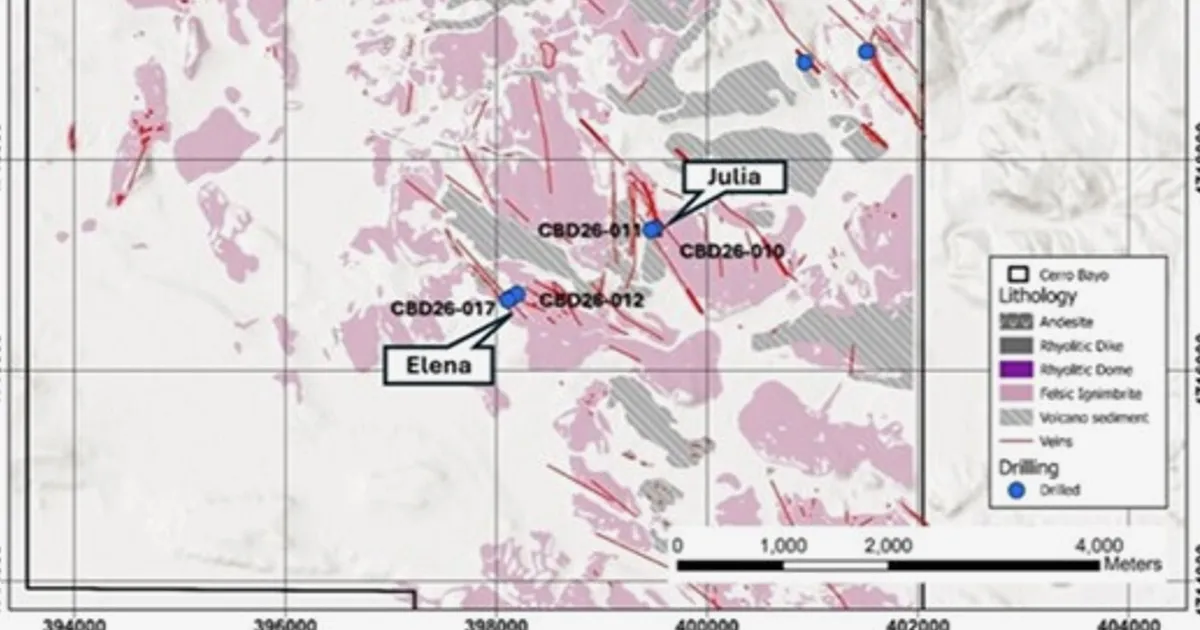 Daura Gold Drills High-Grade Gold-Silver at Cerro Bayo, Confirms Epithermal System