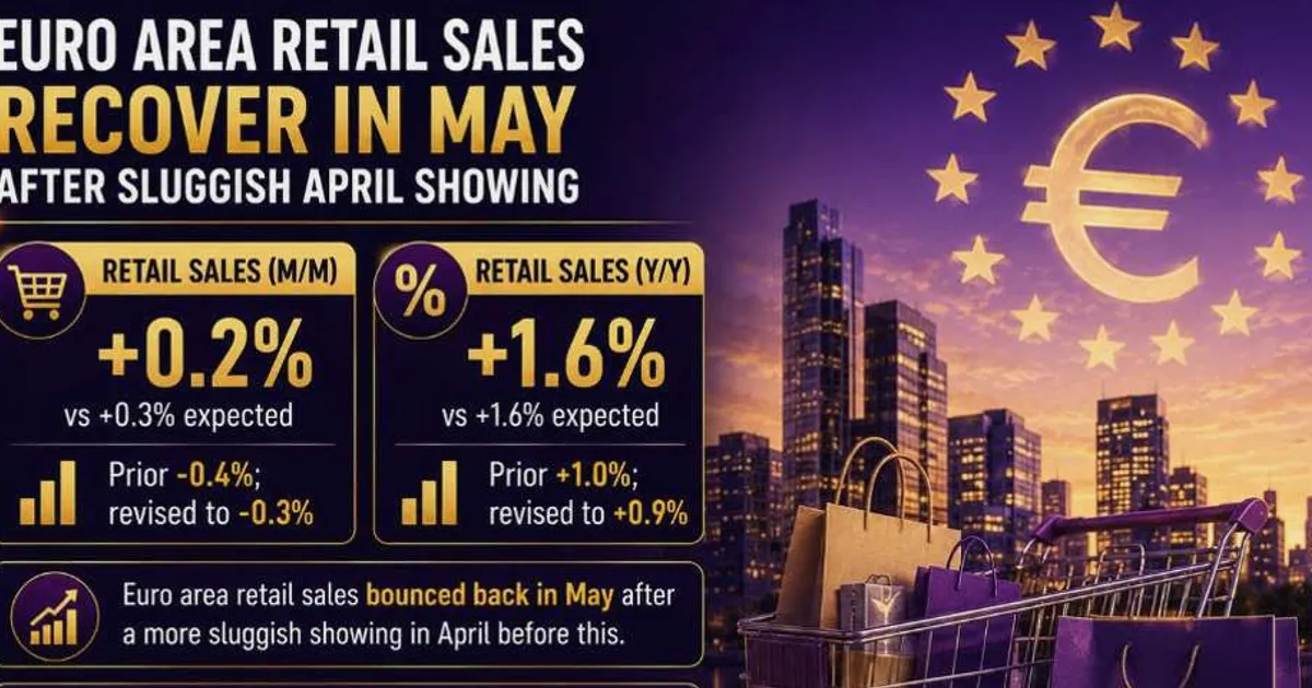 Eurozone retail sales rebound in May after April slowdown