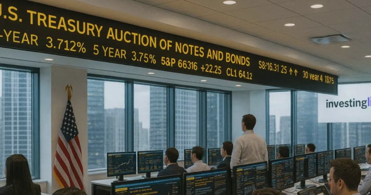 US Treasury Auctions $39B in 10-Year Notes; Yield at 4.534%