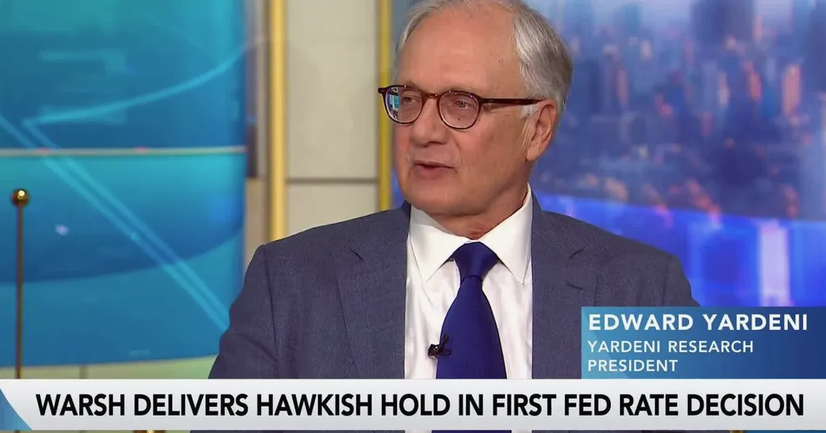 Yardeni Says Fed's Warsh Is a Hawk in Dove's Clothing