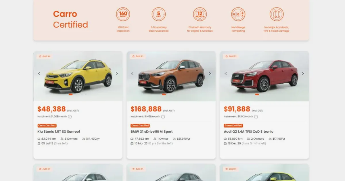 Carro, soutenu par SoftBank, envisage une introduction en Bourse aux États-Unis ce mois-ci