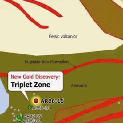 Arya Resources phát hiện vàng và bạc trong tất cả các lỗ khoan giai đoạn 2 tại Wedge Lake, khám phá Triplet Zone