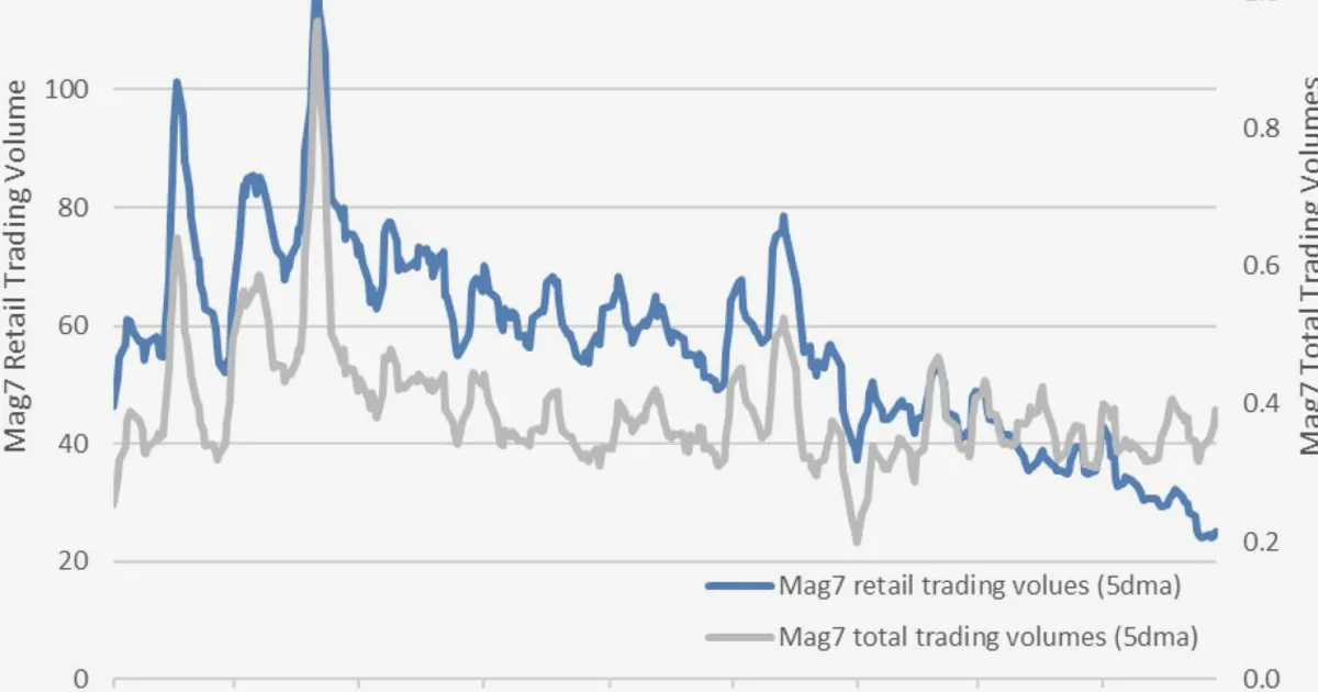 Retail Investors Shun Magnificent Seven as Activity Hits 4-Year Low