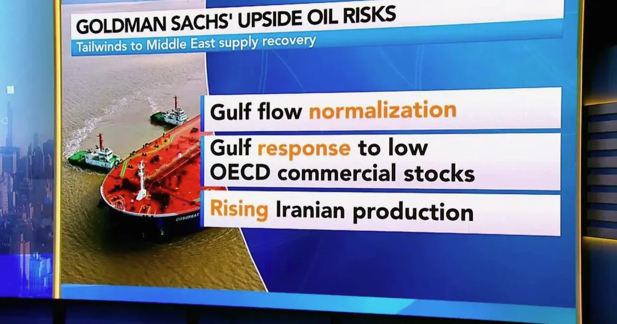 Goldman Sachs Slashes Q4 Crude Forecast to $80 on Iran Deal