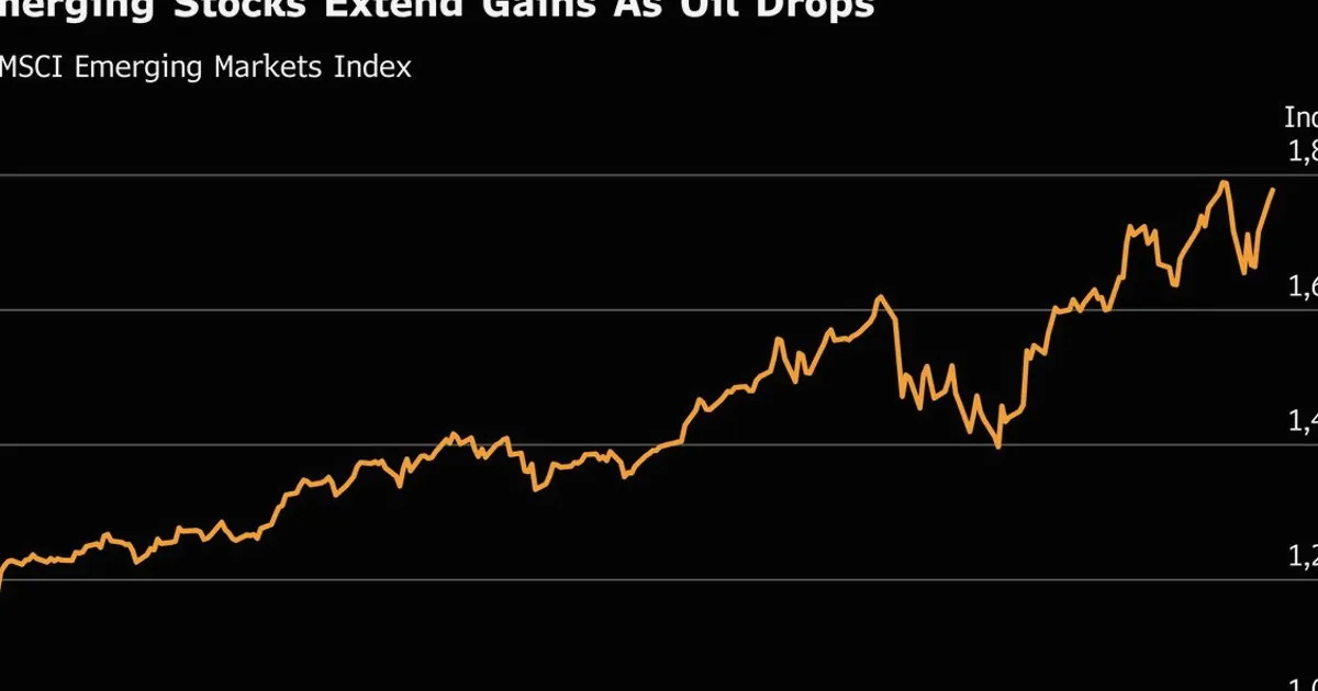 Les actions émergentes proches du record grâce à la tech et à la baisse du pétrole