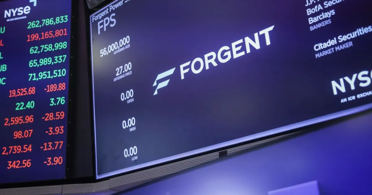Forgent et son soutien vendent 35M d'actions après un doublement depuis l'introduction en Bourse