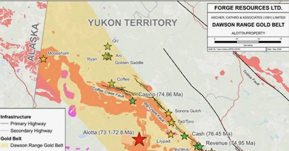 Forge Resources Starts Largest Diamond Drill Campaign at Alotta Project, Yukon