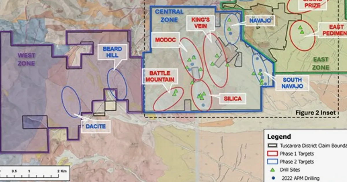 ICG Silver & Gold Launches Phase 1 Drill Program at Tuscarora District
