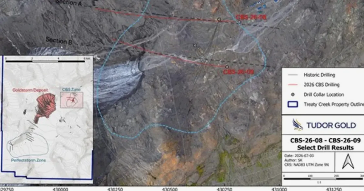 Tudor Gold descubre brecha de plata de alta ley en la zona CBS de Treaty Creek