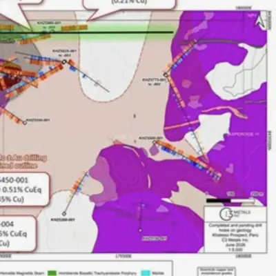 C3 Metals Expands Copper Mineralization at Khaleesi Project, Peru with Two New Skarn Discoveries