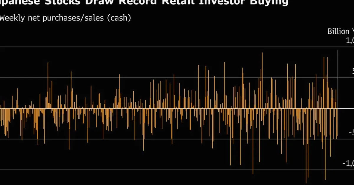 Japan Retail Investors Bought Record Stocks Last Week in Selloff