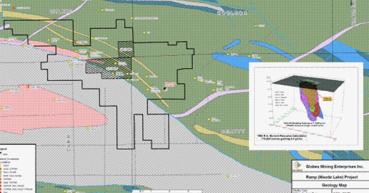 Globex Mining firma acuerdo de opción sobre propiedad de oro Ramp/Maude Lake en Ontario
