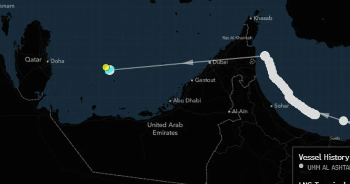 Adnoc LNG Tanker Resumes Signal in Persian Gulf After US-Iran Deal