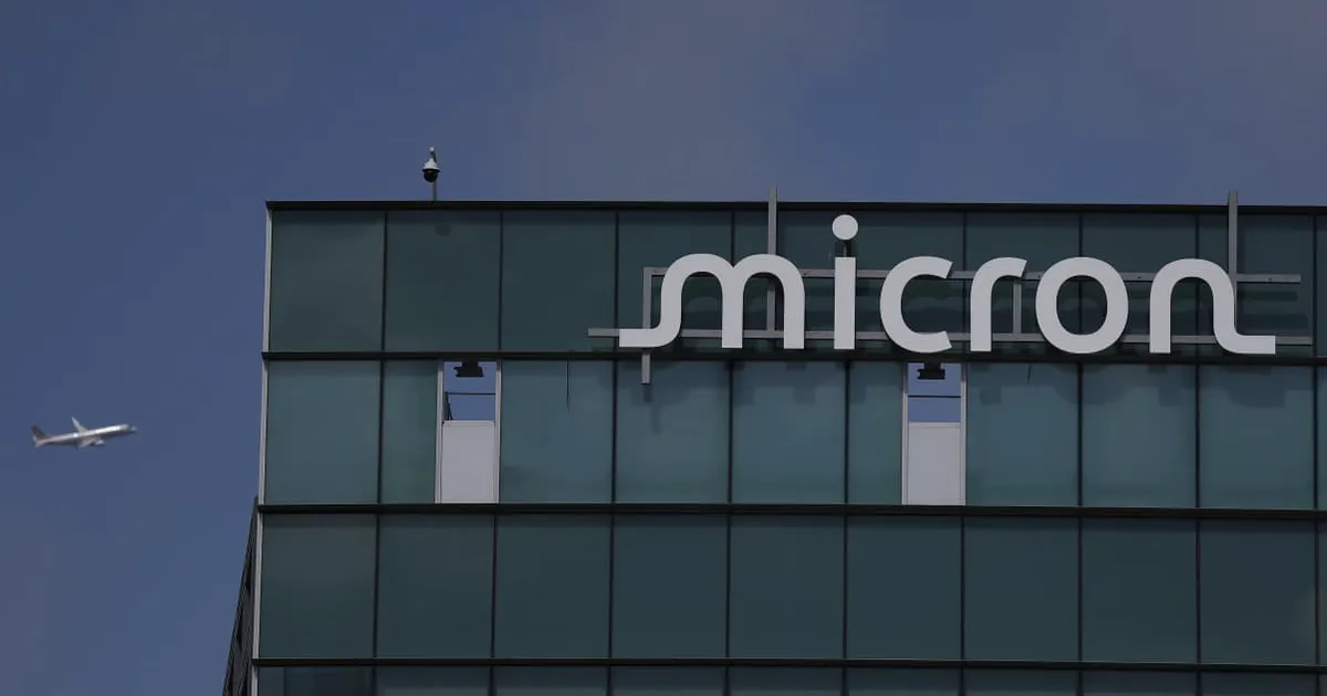 Micron stock falls on concerns memory market may be peaking