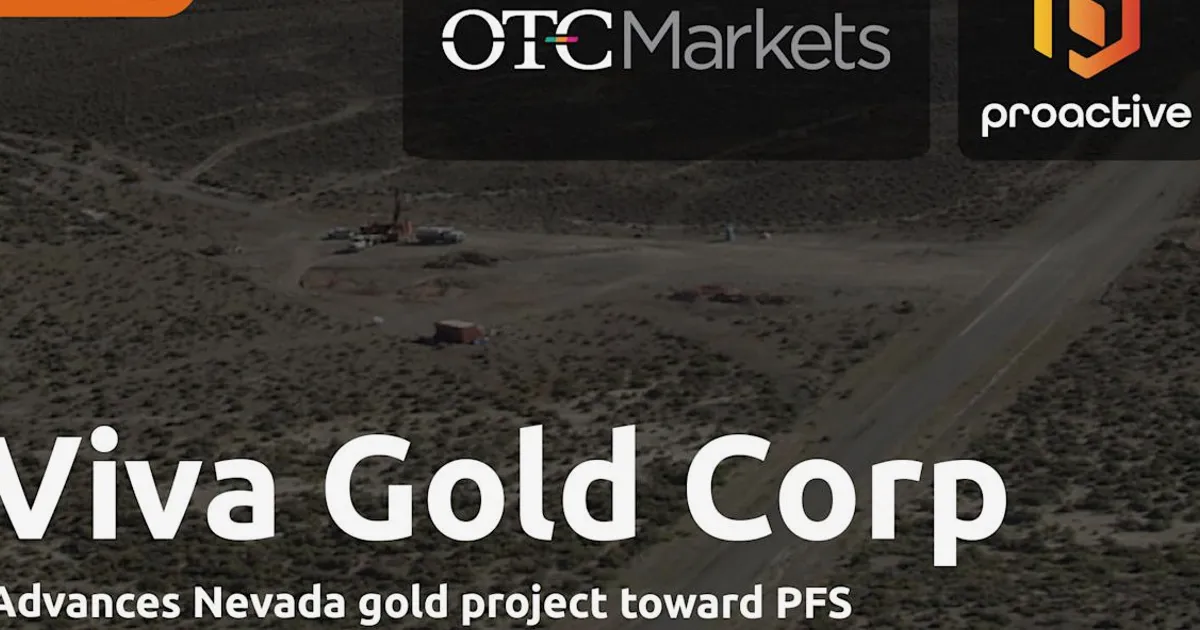 Viva Gold advances Nevada Tonopah project toward pre-feasibility study
