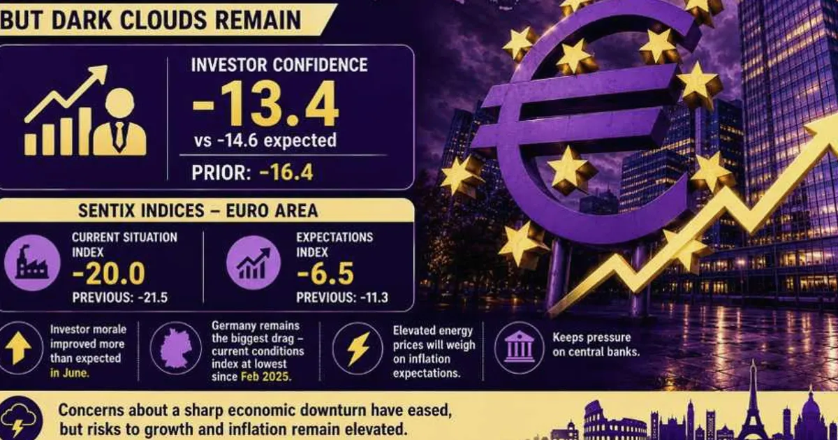 Le moral des investisseurs de la zone euro s'améliore en juin mais reste fragile