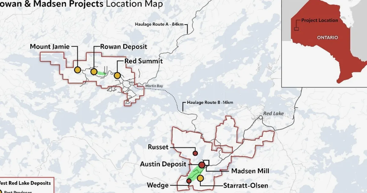 West Red Lake Gold publie ses résultats du T1 2026 et la montée en puissance de Madsen