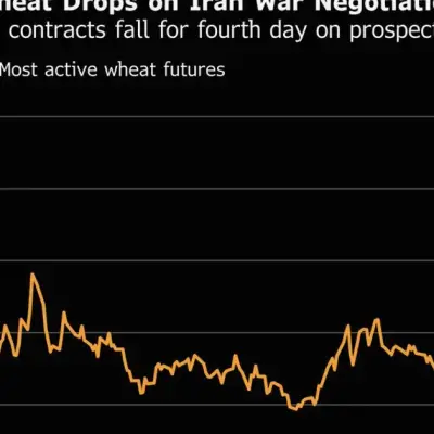 Wheat Extends Decline as Traders Digest Iran Ceasefire Talks