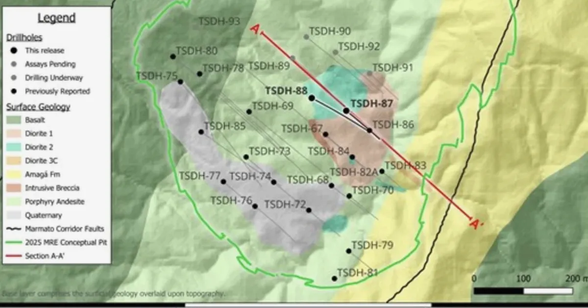 Tiger Gold Hits 234.5 m at 1.2 g/t Au and 180.3 m at 1.0 g/t Au at Tesorito