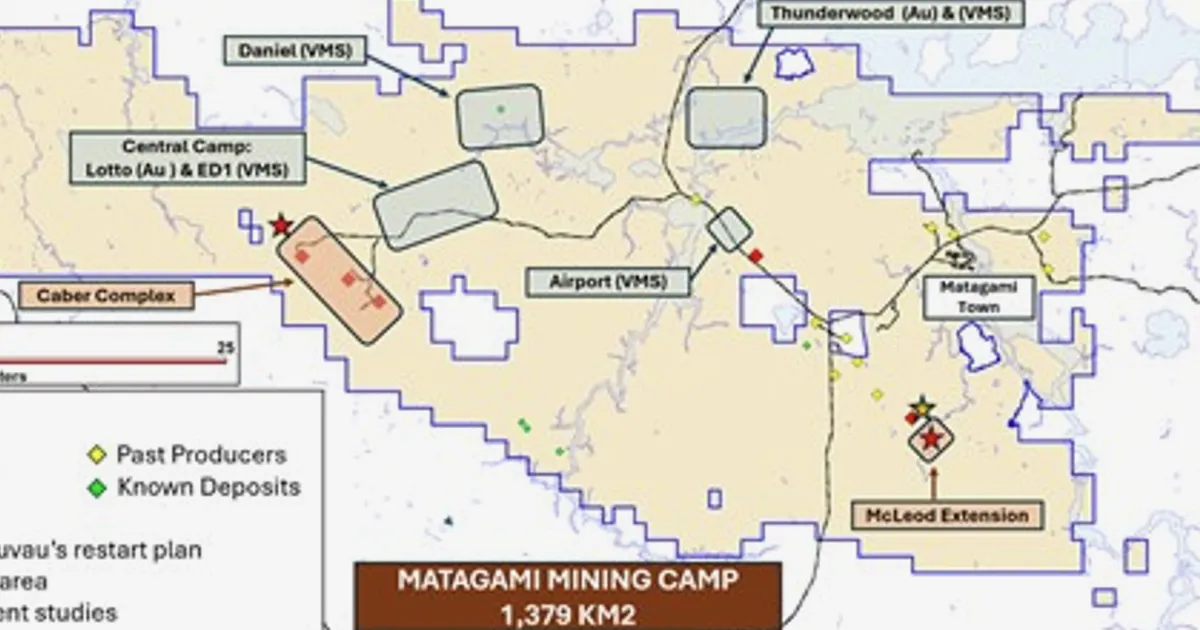 Nuvau Minerals Expands Drilling for Zinc-Copper and Gold in Matagami District