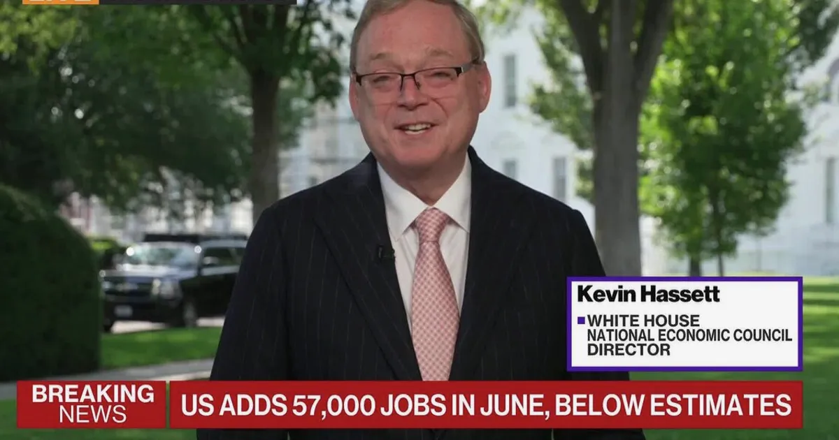 Hassett Praises Jobs Data, Slams Fed Chair Powell