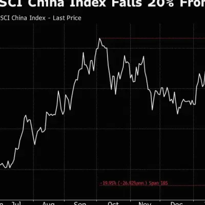 L'indice boursier chinois frôle le marché baissier, les technos chutent