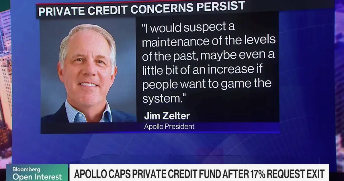Apollo Caps Withdrawals as Redemption Pressure Mounts