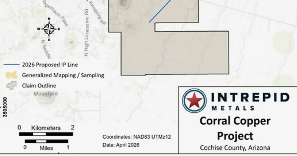 Intrepid Metals Expands Corral Copper Program After Encouraging Phase 1 Results