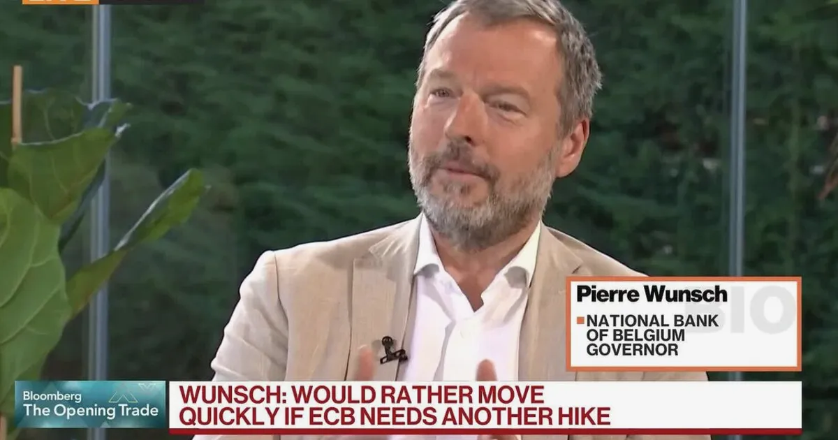 ECB's Wunsch Says Case for Another Rate Hike Not as Strong Now
