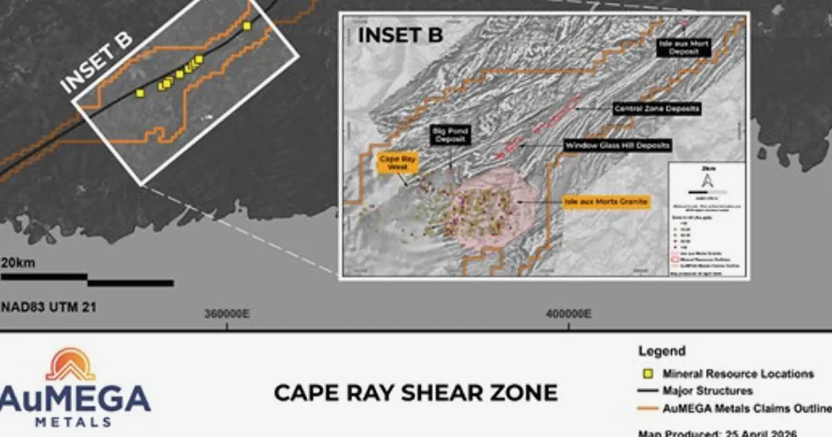 AuMEGA Metals khởi động mùa khảo sát thực địa 2026 tại Newfoundland